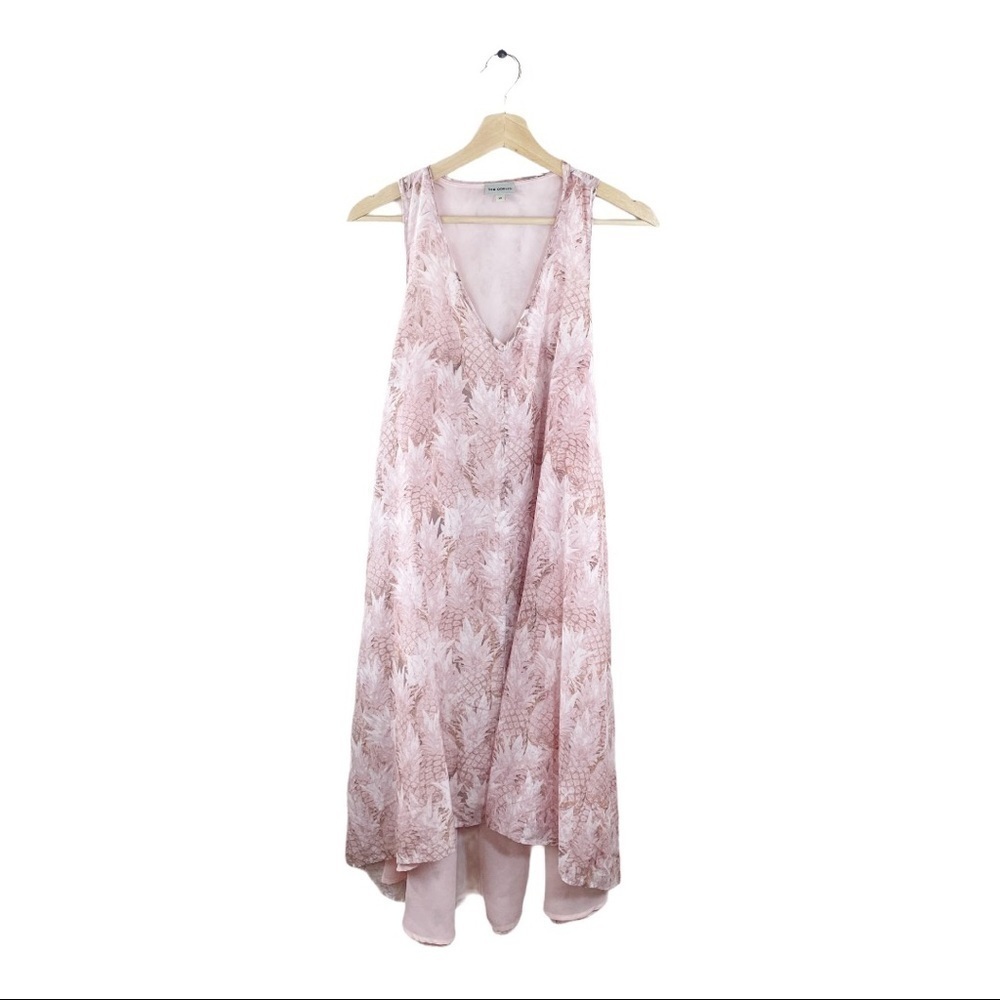 THE ODELLS Pink Pineapple Grove Midi Dress